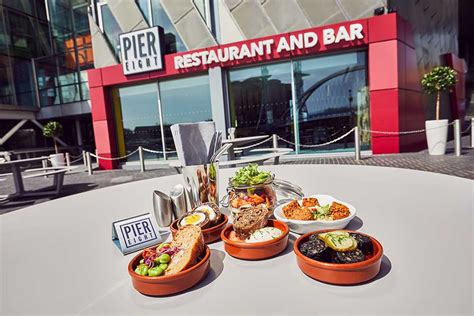 Pier 8 - The Lowry, Pier 8, Salford Quays, M50 3AZ. £29 Was £60 Save 55%. Sold out. 118 deals sold. At a glance. 2 or 3 course meal for two with Prosecco at Pier Eight within The Lowry Theatre; stunning views over the Quays and Millennium Bridge - save up to 55%. Valid 3rd Jan - 30th Mar 2019; Options.